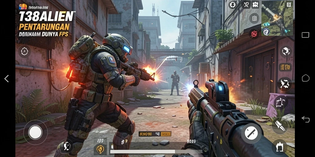 Tangkapan layar gameplay 138ALIEN menampilkan pertempuran mendebarkan di dunia alien.