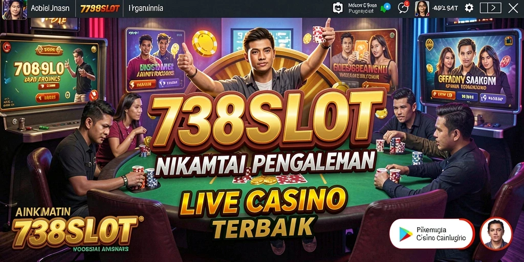 Tampilan gameplay Live Casino yang seru di 738SLOT.