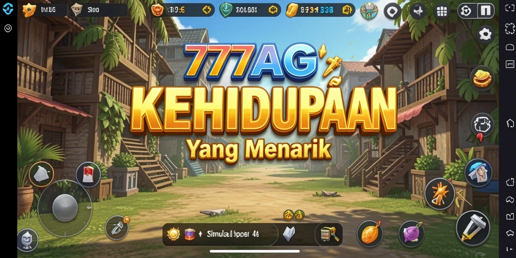 Screenshot gameplay <strong>777AG</strong> yang penuh warna dan interaksi menarik.
