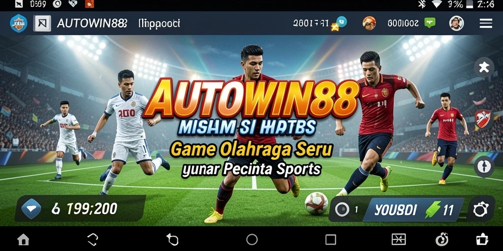 Tangkapan layar AUTOWIN88 menampilkan aksi seru dalam kompetisi olahraga.