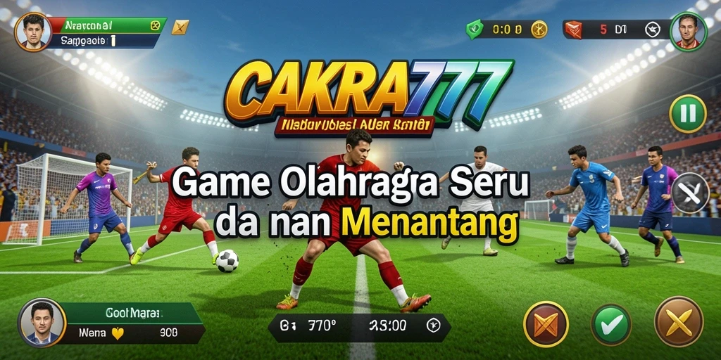 Tampilan gameplay yang menarik dalam CAKRA777 dengan aksi olahraga seru.