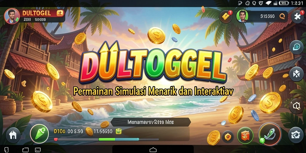 Screenshot gameplay DULTOGEL menunjukkan interaksi karakter dan manajemen dunia.