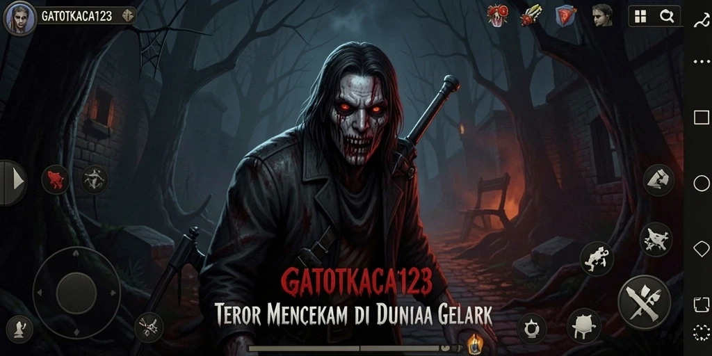 Gameplay GATOTKACA123 yang menegangkan dan menyeramkan di dunia kegelapan.