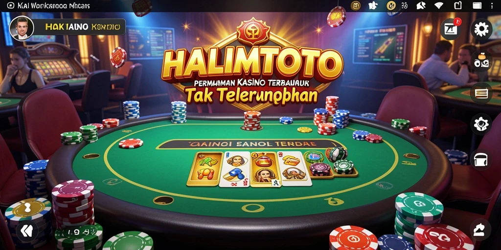 Tampilan gameplay HALIMTOTO yang seru dan penuh warna.