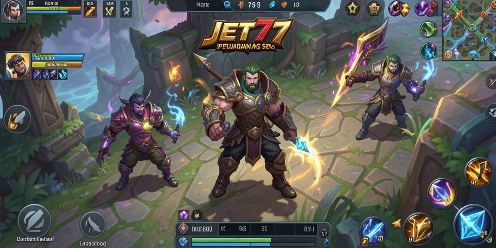Tangkapan layar gameplay ARPG yang menarik dari JET77.