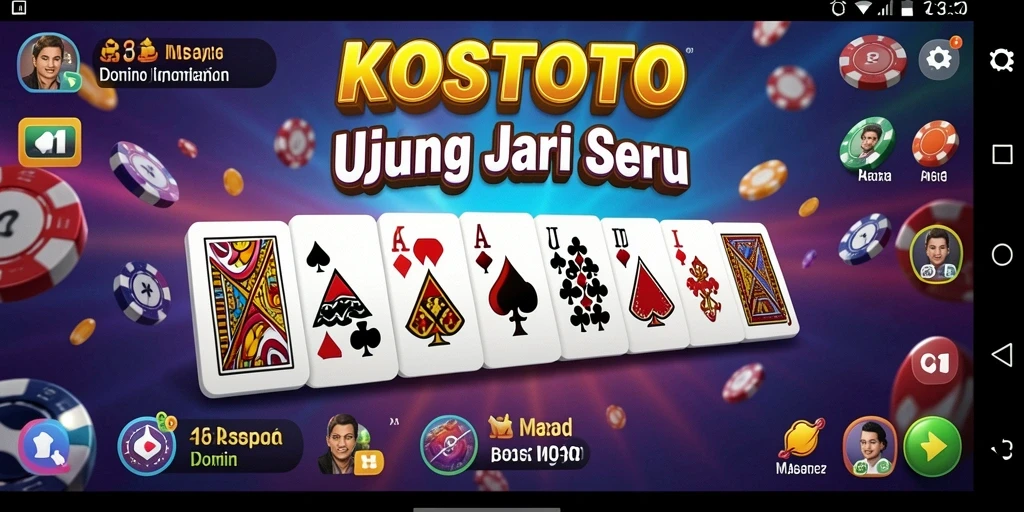 Tampilan utama gameplay KOSTOTO yang menegangkan dan seru.