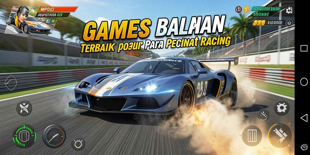 Tampilan gameplay balapan seru dari MPOID dengan grafik memukau.