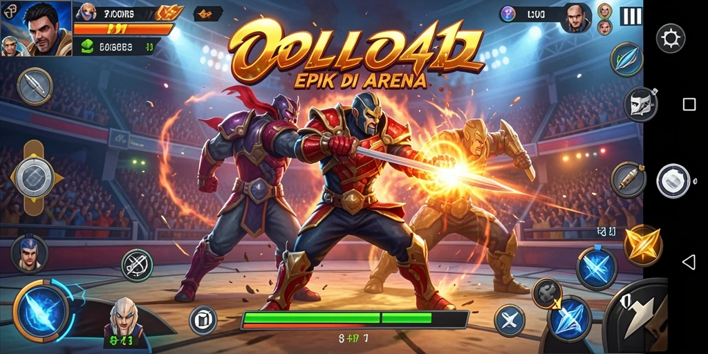 Gambaran gameplay OLLO4D yang mendebarkan dan intens.