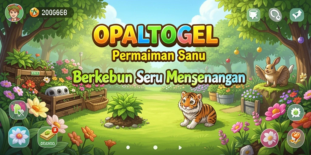 Tampilan menarik gameplay berkebun di OPALTOGEL.