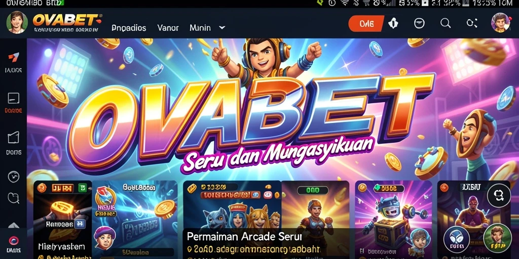 Screenshot gameplay OVABET yang menampilkan aksi seru dalam game arcade.