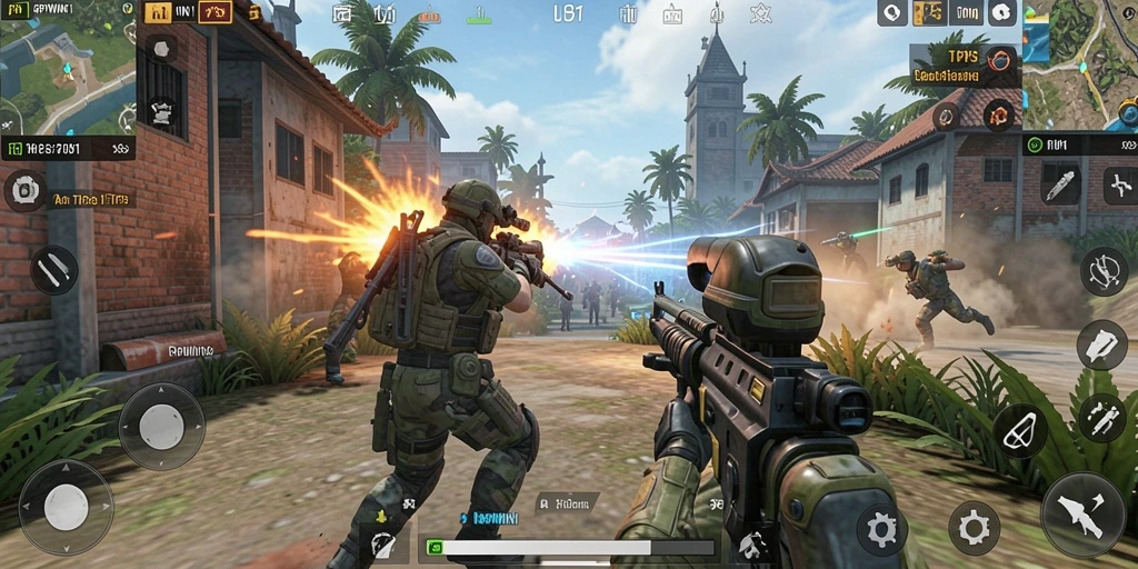 Tampilan gameplay RPWIN1 yang menegangkan dan penuh aksi.