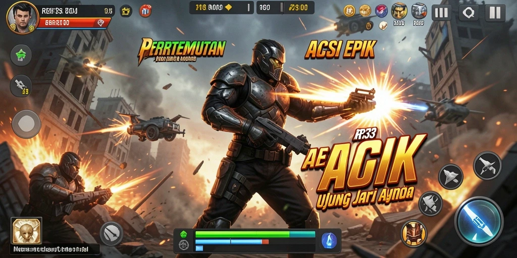 Tampilan gameplay <strong>RR33</strong> dengan aksi yang dinamis dan grafis menawan.