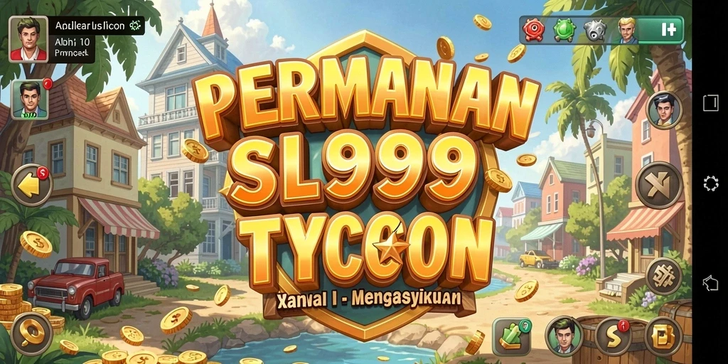 Screenshot gameplay SL999 menampilkan manajemen bisnis yang dinamis.